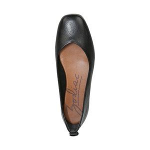 Zodiac  Lily Black Leather Flats